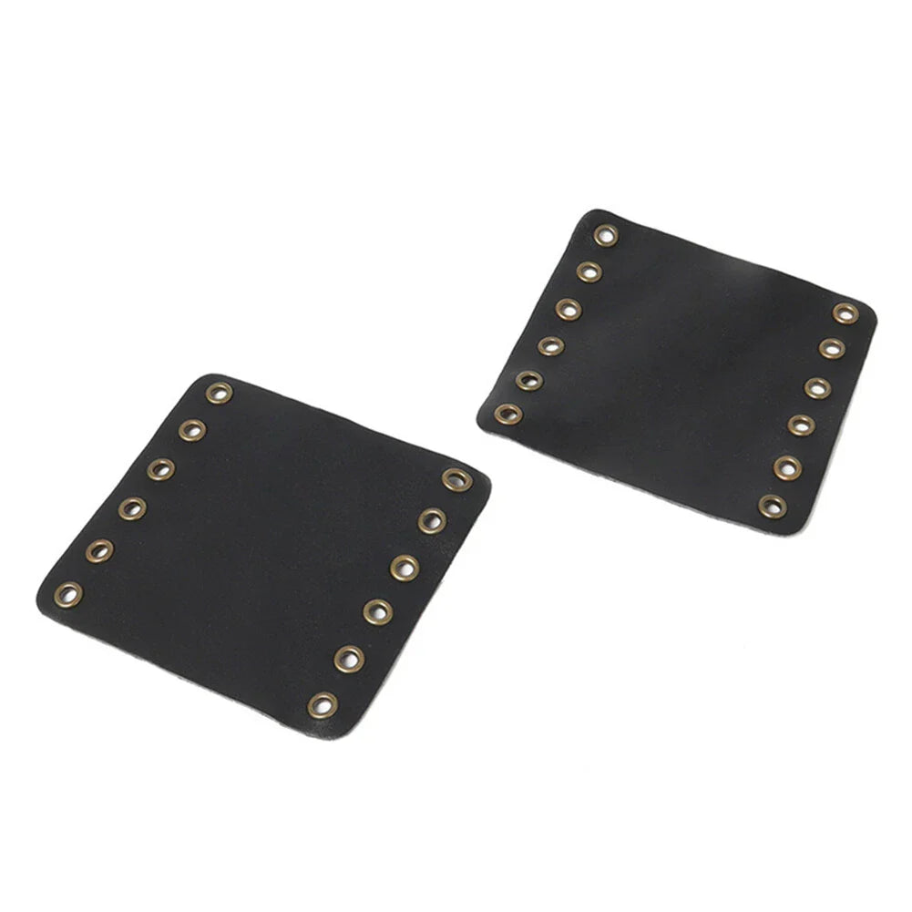 Leather Hand Grips Covers for Harley Cafe Racer (Fits Various Models)