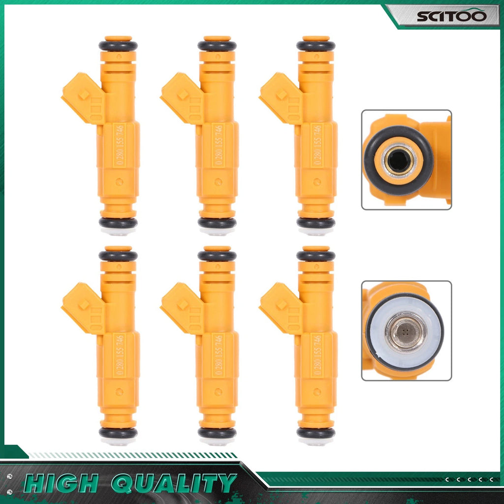 Set of 6 Fuel Injectors for Volvo 850 S70 V70 (1995–1998) 9454555