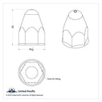 Chrome Bullet Lug Nut Covers Replacement for Dodge Ram (2002–2024)