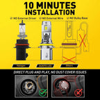 2X AUXITO 9007 HB5 LED Headlight Bulbs Combo for