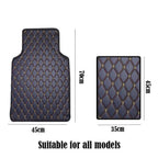 4 Pcs PU Leather Car Floor Mats