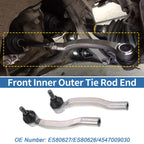 2pcs Front Outer Tie Rod End Links for Toyota Sienna (2003–2010) No. ES80627