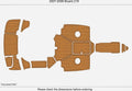 Seadek Swim Platform Cockpit Foam Teak Deck for Bryant 219 (2008)