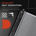 Radiator with Trans Oil Cooler for Chevrolet Malibu, Pontiac G6 (2004–2010)