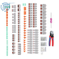 Connector Kit 2X 2-12 Pin Connectors Size 16 for Automotive (14-18AWG)