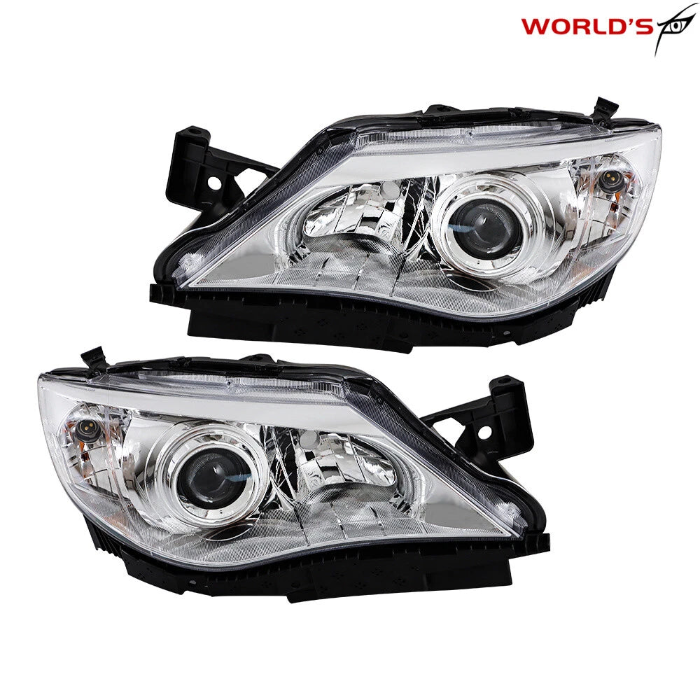 Set of Chrome Housing Headlights for Subaru Impreza (2008–2011)