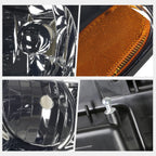 Smoked Housing Headlight & Amber Side Corner Lamp for Jeep Grand Cherokee WJ (1999–2004)