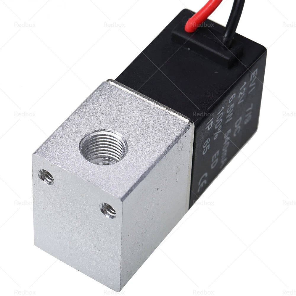 2X 12V 1/4" DC Electric Solenoid Air Valve Normally Closed for