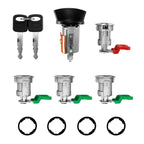 Door & Ignition Switch Lock Cylinder w/ Keys for Ford E-150 E-250 (1997–2018)