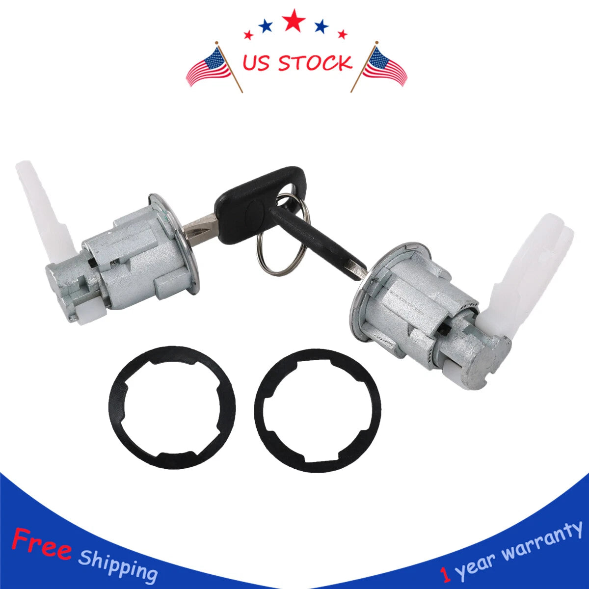 Door Lock Cylinder Set for Ford F150 F250 F350 (1992–1995)