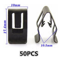 Interior Trim Clips 50PCS Console Metal Retainer Fasteners for Cars