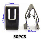 Interior Trim Clips 50PCS Console Metal Retainer Fasteners for Cars