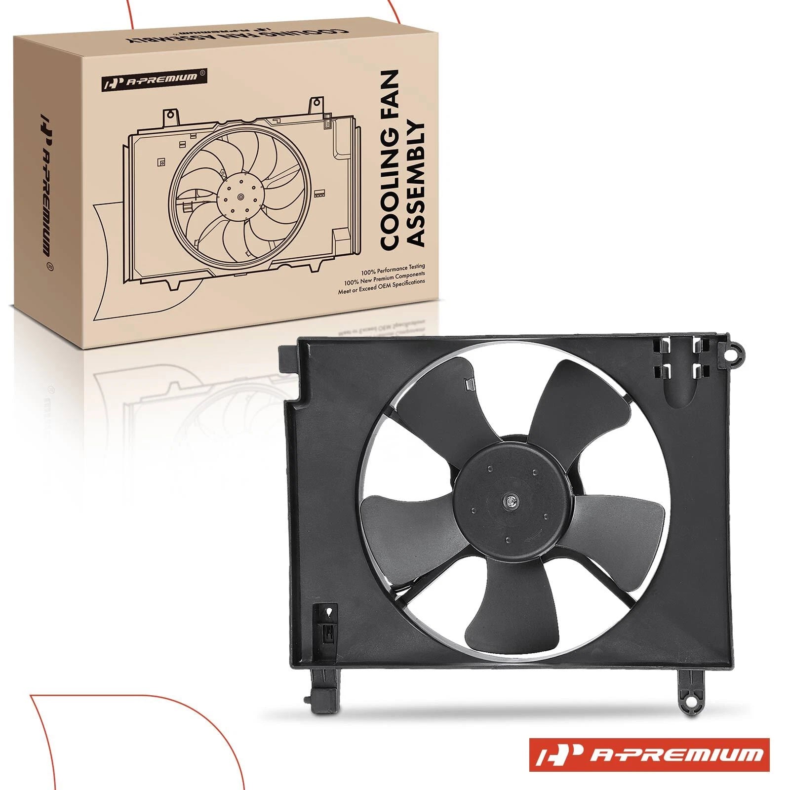 Cooling Fan Assembly with Shroud for Chevrolet Aveo (2004–2008)