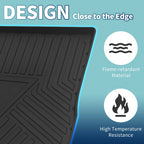 Flat Face Cargo Liner Rear Trunk Mat for Volkswagen Tiguan (2009–2017) TPE