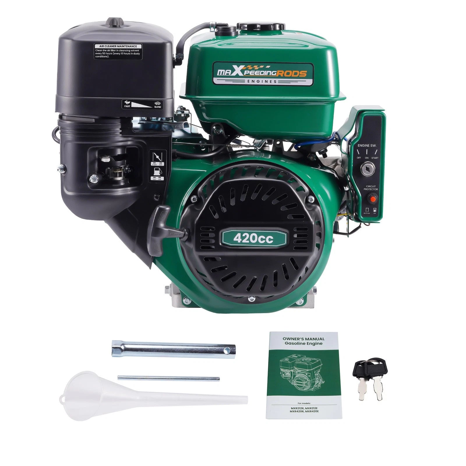 15HP OHV Horizontal Gasoline Engine for Rototiller (Electric Start)
