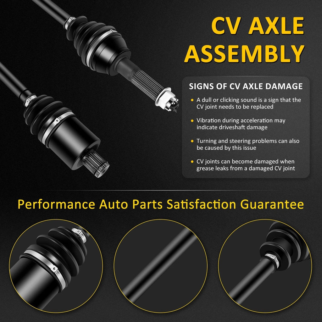 Set of 2 CV Axles for Polaris RZR XP 900 (2011–2014)