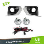 Set of 2 Fog Lights with Bezel and Harness for Chevy Traverse (2018–2021)