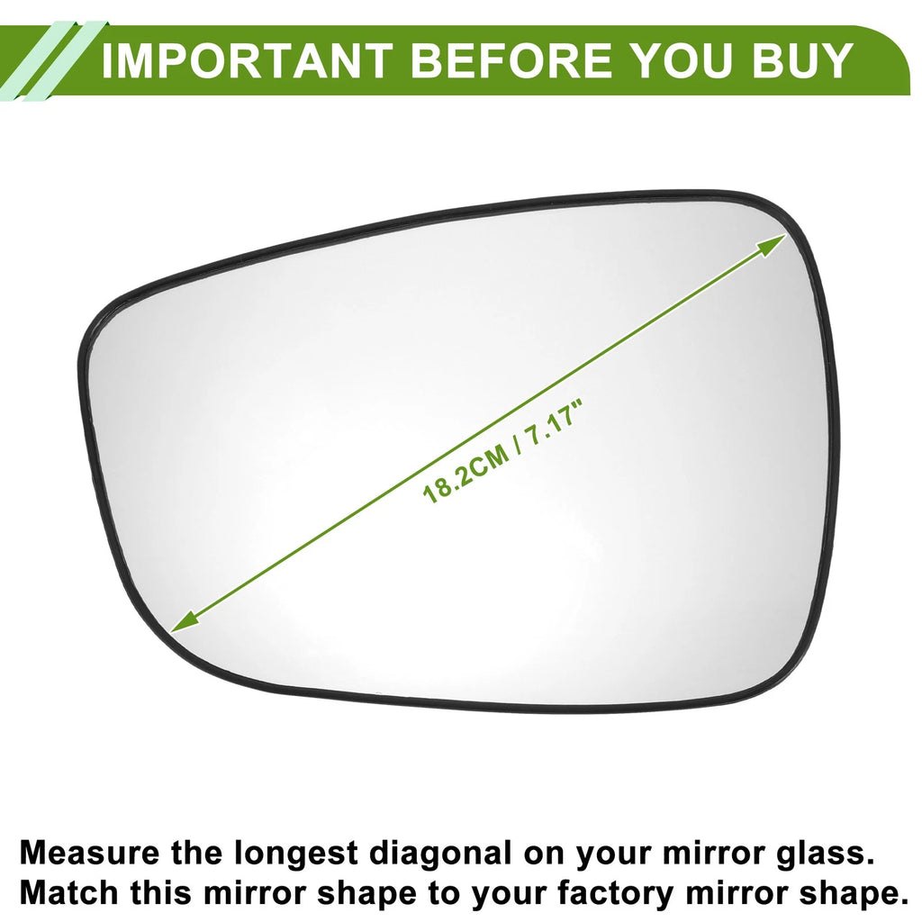 Left Side Mirror Glass Replacement for Hyundai I30 GD (2012–2017)