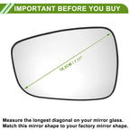Left Side Mirror Glass Replacement for Hyundai I30 GD (2012–2017)