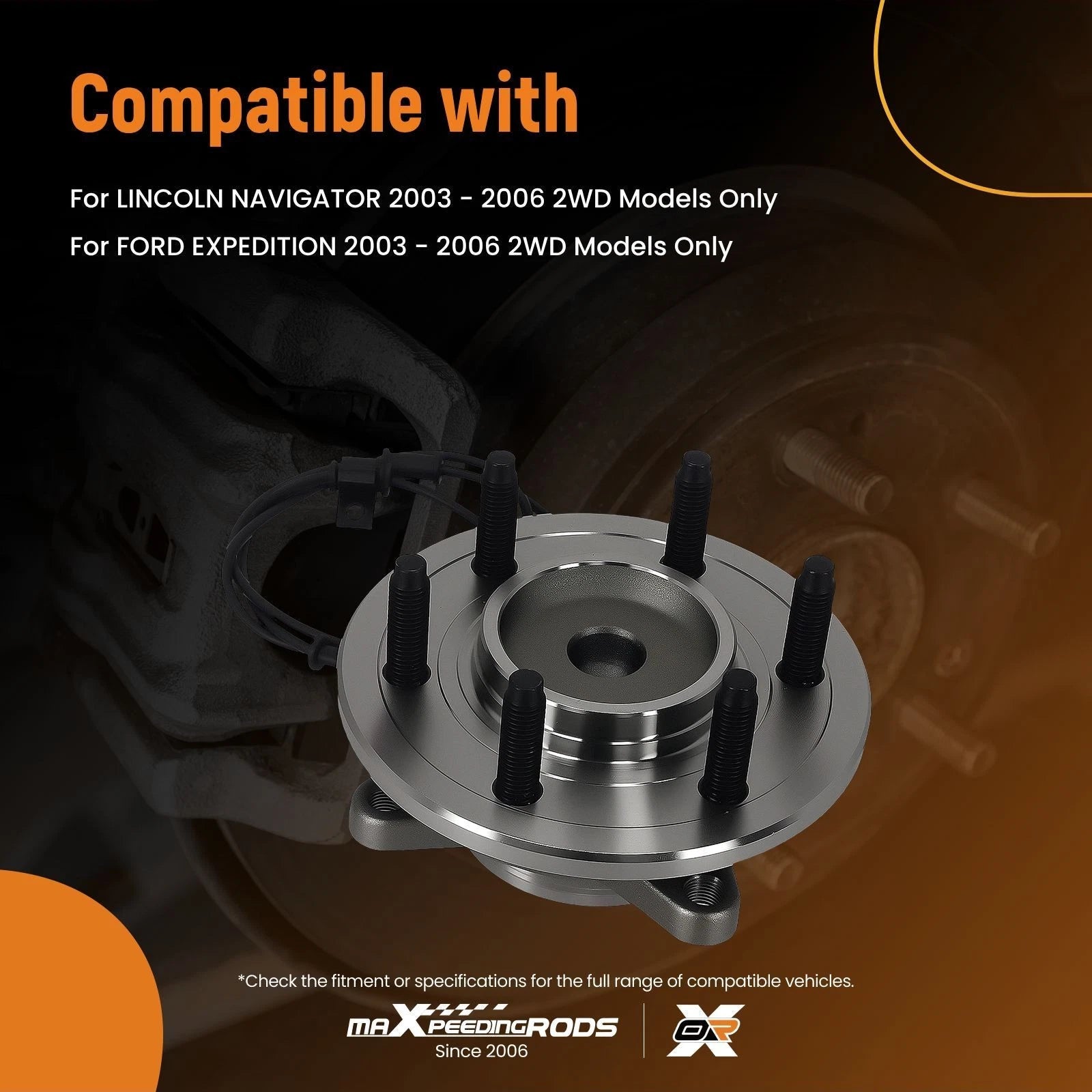 Front Wheel Hub Assembly for Ford Expedition/Navigator (2003–2006) 2WD