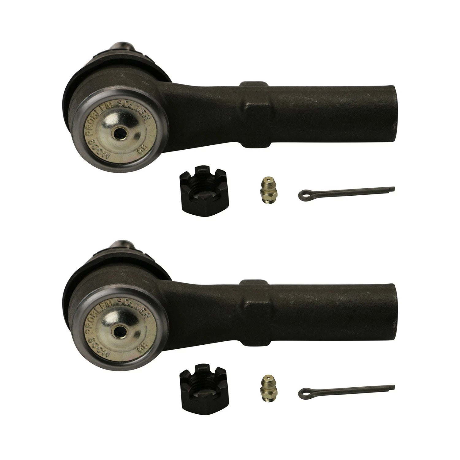 2X Moog Front Outer Steering Tie Rod End Kit for Avalanche 2500, Express 2500 (2001–2006)
