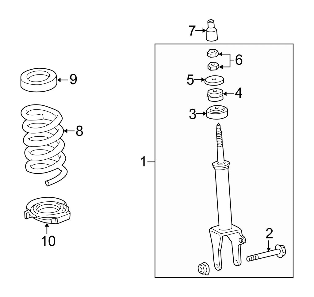 Front Coil Spring 2103212804 for Mercedes-Benz (2010–2016)