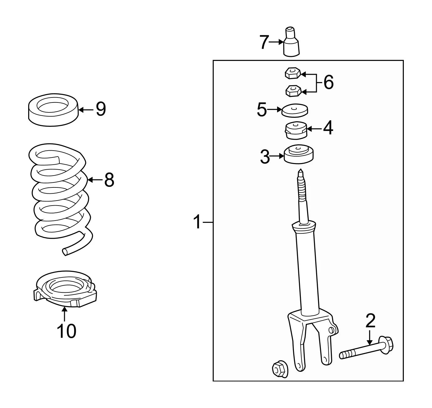 Front Coil Spring 2103212804 for Mercedes-Benz (2010–2016)