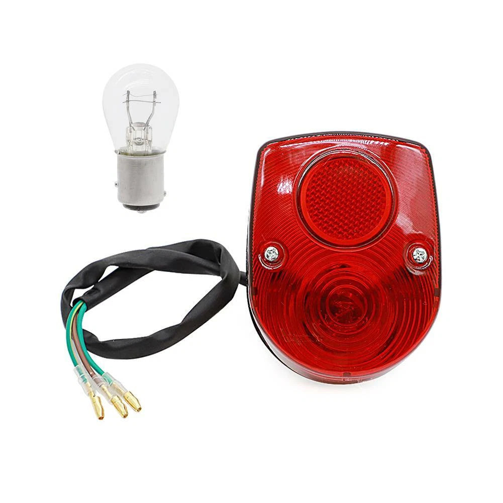 Brake Tail Light for Honda CT70 Z50A SL70 SL90 SL100 SL125 SL350 (1970–1978) 33701-045-690 + Bulb