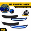 Set of 4 Smoke Blue LED Side Marker Lights for Dodge Challenger (2015–2023)