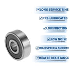 Deep Groove Ball Bearings 6301VV for Various Models (12x37x12mm)