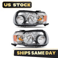 Halogen Headlight Set for Ford Escape (2005–2007) - Chrome Left + Right Pair