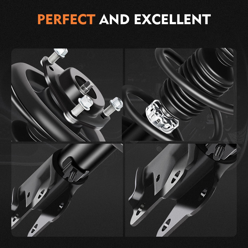 Set of 4 Complete Struts Shocks Springs for Mitsubishi Lancer (2008-2010)
