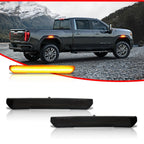 Amber LED Side Marker Light Smoke Lens for GMC Sierra 2500 3500 (2020+)