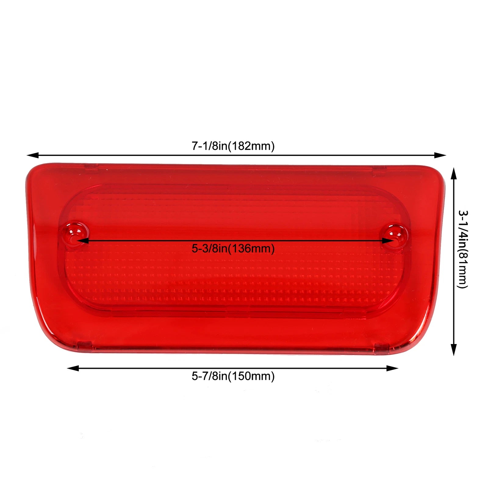 3rd Brake Light Lens for Chevy S10 GMC Sonoma (1994-2004)