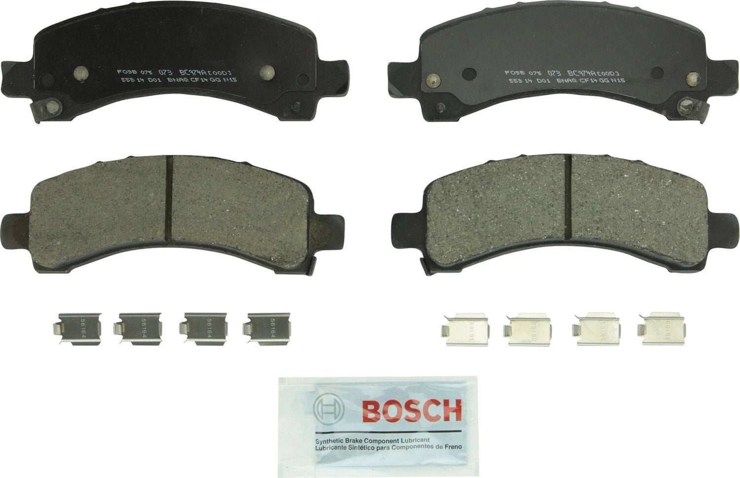Rear Brake Kit 330mm Disc Rotors & Bosch Ceramic Pads for Cadillac Chevrolet GMC