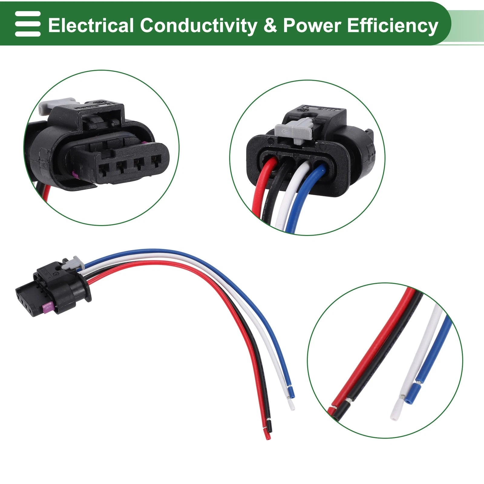 Set of 4 Pin Sensor Wiring Harnesses for Dodge Avenger (2011–2014) No. 05149141AF