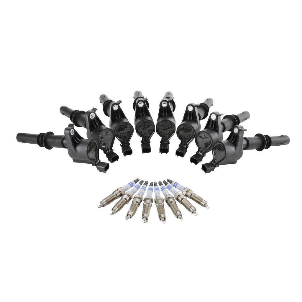 Set of 8 Ignition Coils & 8 Iridium Spark Plugs for Ford Lincoln V8