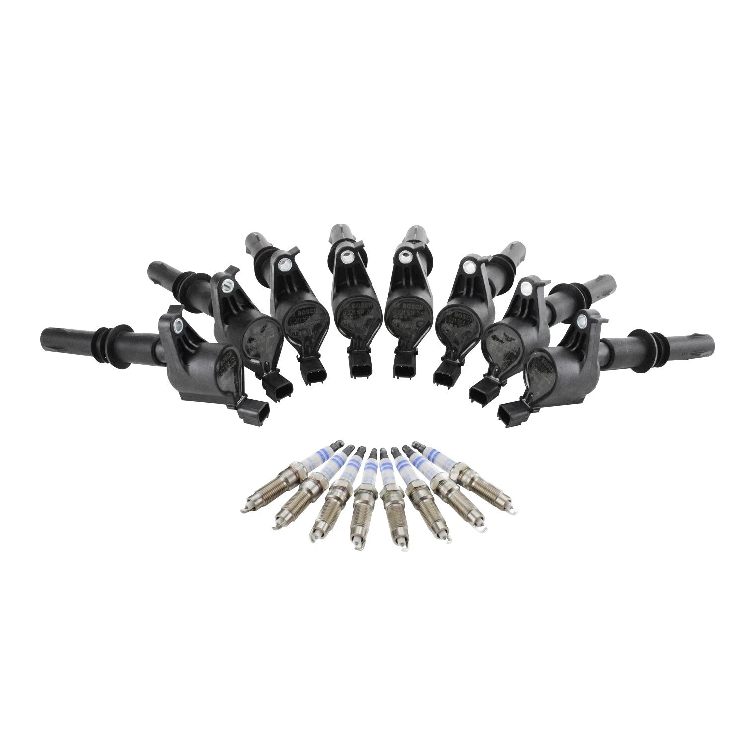 Set of 8 Ignition Coils & 8 Iridium Spark Plugs for Ford Lincoln V8