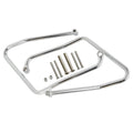 Chrome Saddlebag Support Brackets for Harley Sportster XL 883 1200 (2004–2016)