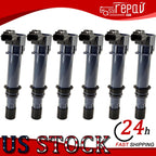 6X Ignition Coil & Spark Plug Kit for Dodge Nitro 3.7L V6 (2002–2009) UF270
