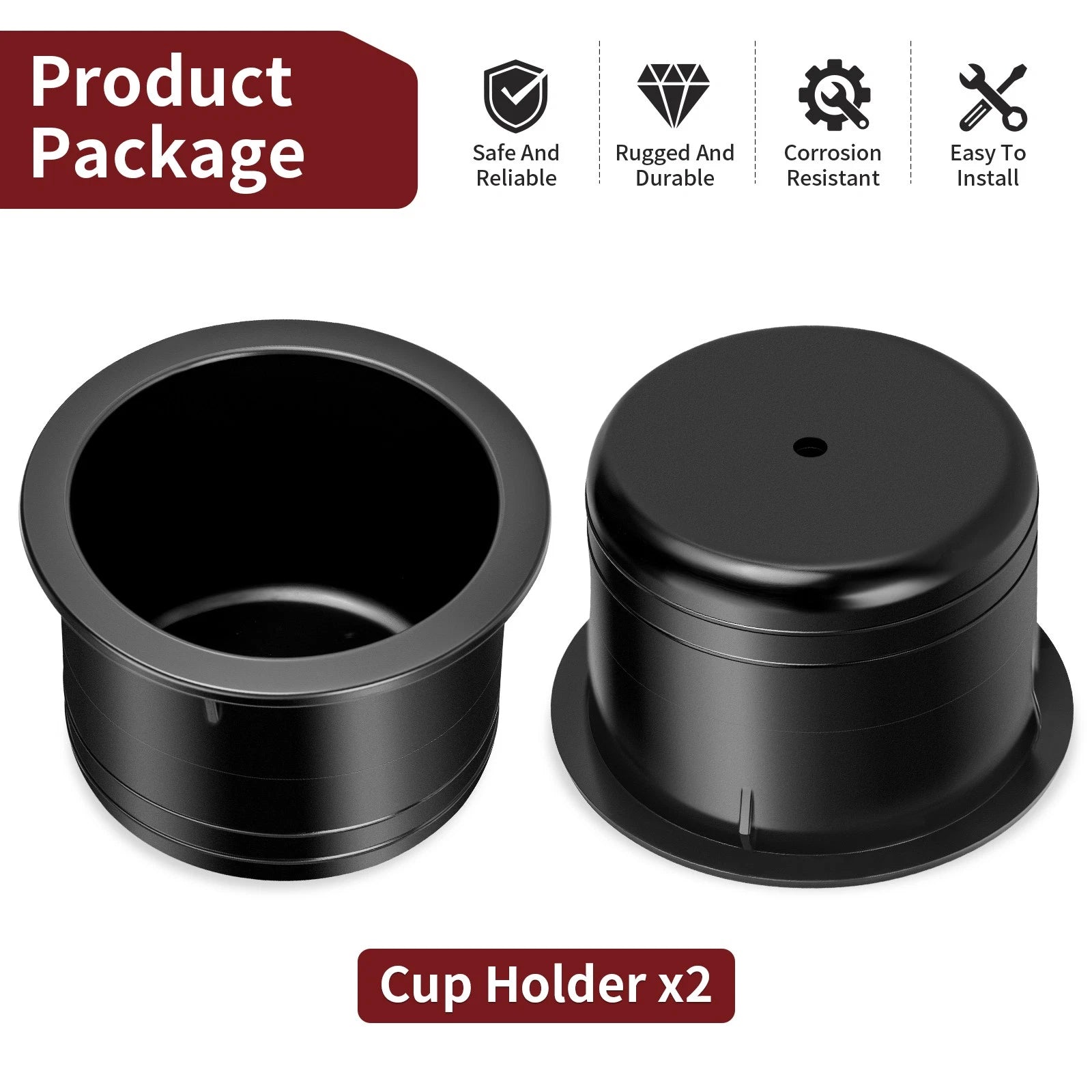 Set of 2 Cup Holders 5434763 for Polaris Ranger 650 TM (2004–2006)