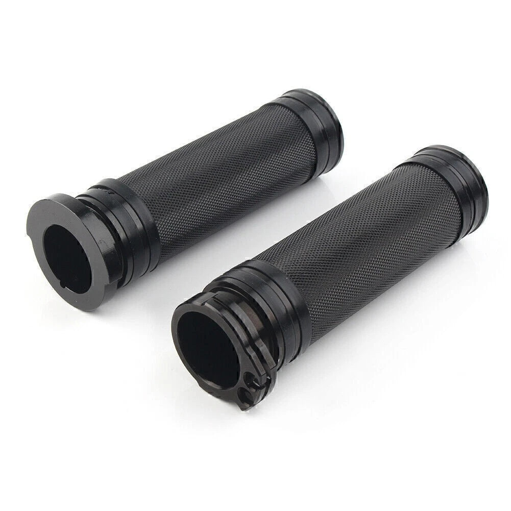 1" Black Cut Handle Bar Hand Grips for Harley VRSC XL XR Dyna Softail (1996–Present)