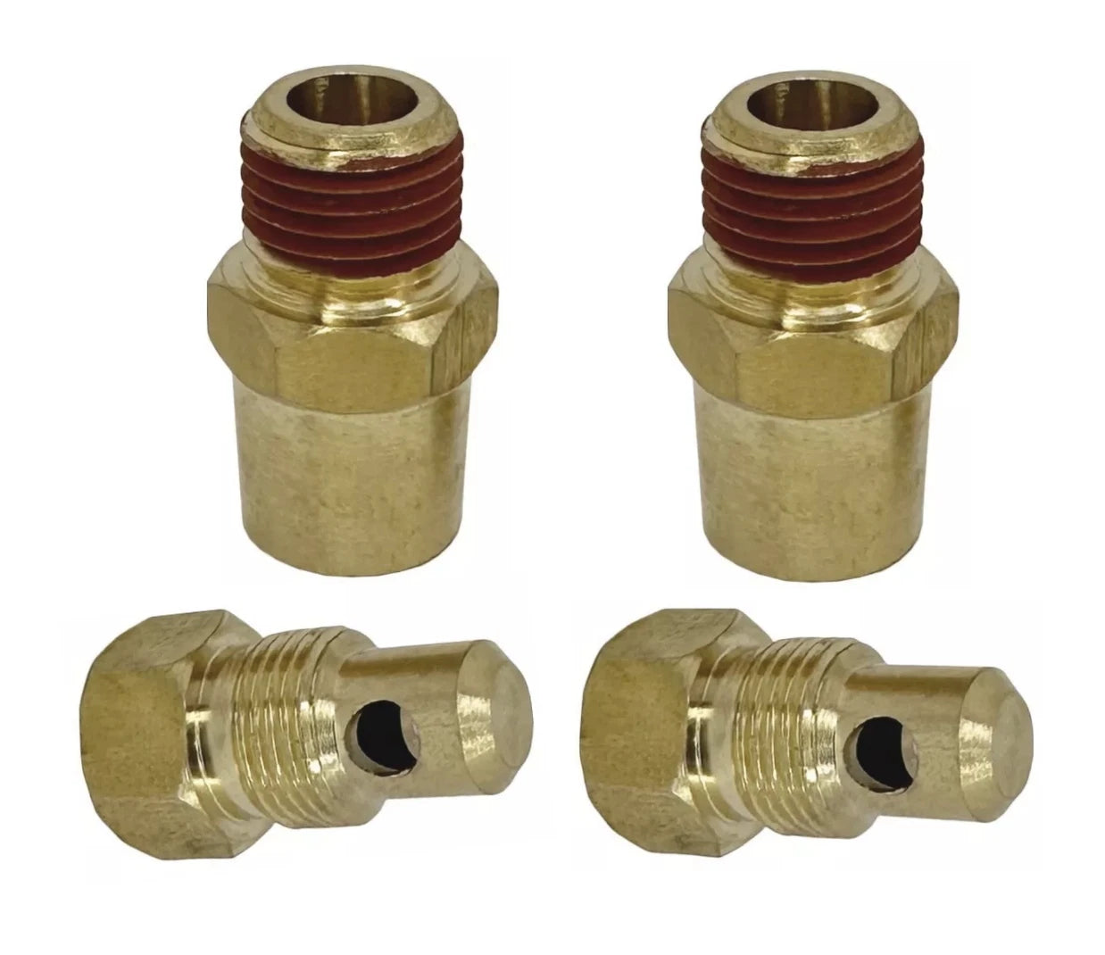 Exhaust Manifold & Engine Block Water Drain Plug Fitting for Mercruiser Volvo (2X)
