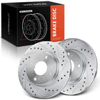 Front Side Drilled Brake Rotors for Ford Fiesta (2011–2019)