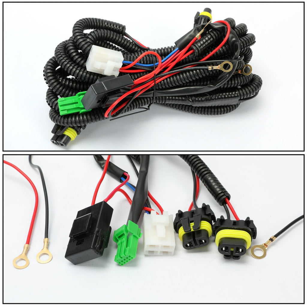 Set of 2 Yellow Bumper Driving Fog Lights + Switch for Honda Civic (2013–2015)