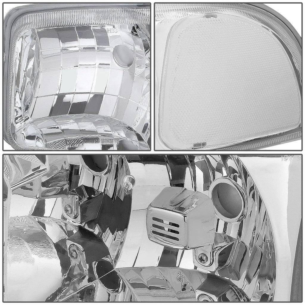 Chrome Housing Clear Corner Headlight for GMC Sierra/Yukon (1999–2007)