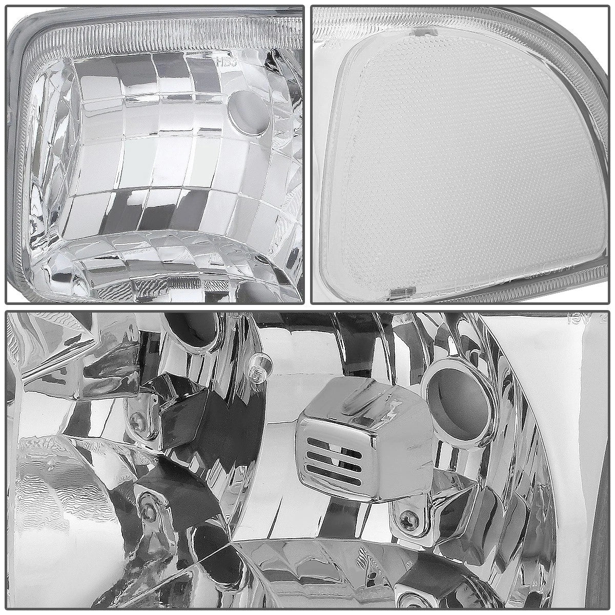 Chrome Housing Clear Corner Headlight for GMC Sierra/Yukon (1999–2007)