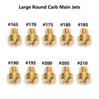 10x Large Round Carb Main Jets for Mikuni HSR 42/45/48 (#165-210)