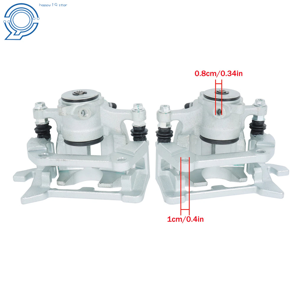 Set of 2 Rear Left & Right Brake Calipers w/Bracket for Audi Q5 (2013–2017)