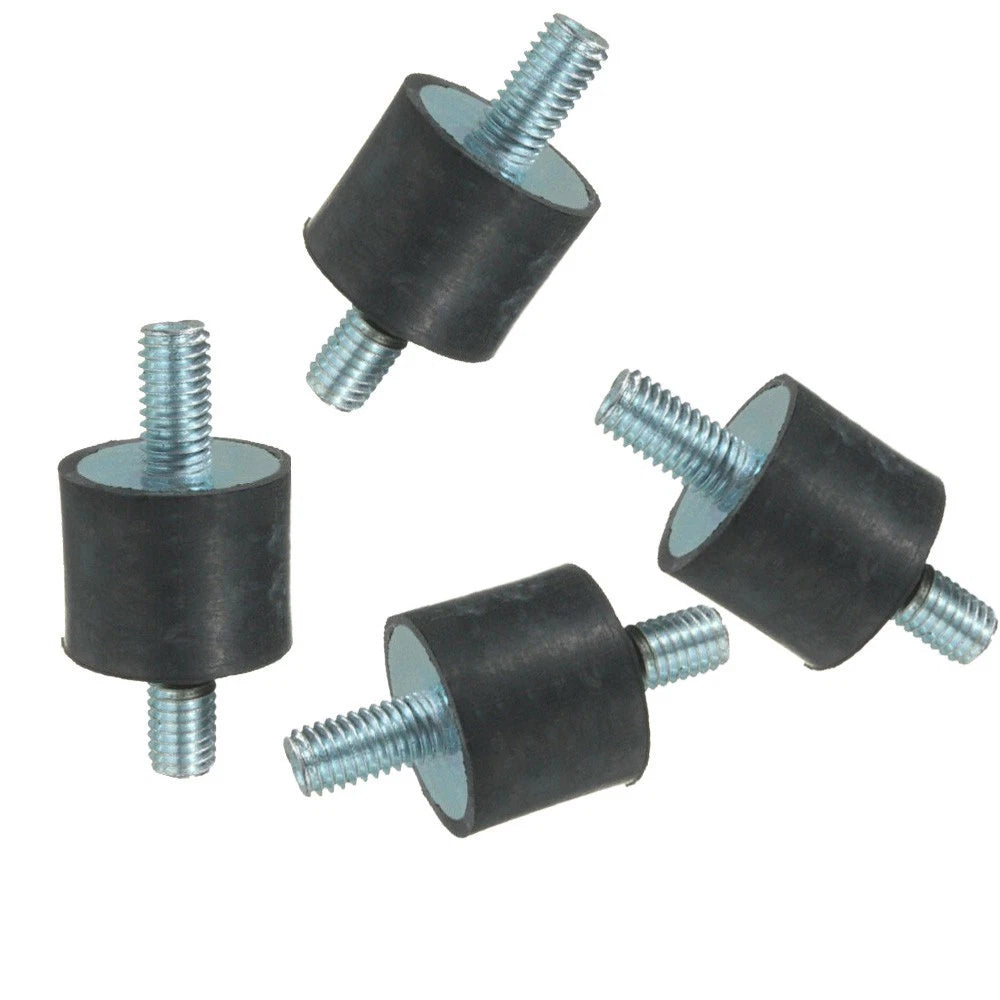 Set of 4 M8 Rubber Shock Absorber Mounts Vibration Isolator Bobbins 25x20mm